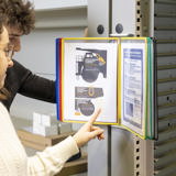 Tarifold Antimicrobial Wall Mount Reference & Display System – 10 Assorted Pockets, Letter-Size